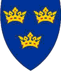 D'azur, à trois couronnes d'or